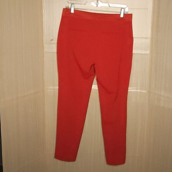 Ann Taylor Red Petite Straight Leg Pants 4P - Picture 4 of 8